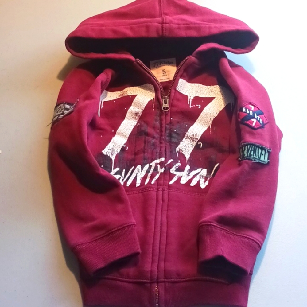 Boys Zip Hoodie Sweatshirt 77kids by American Eagle Size 5 #eshopchicago Kids